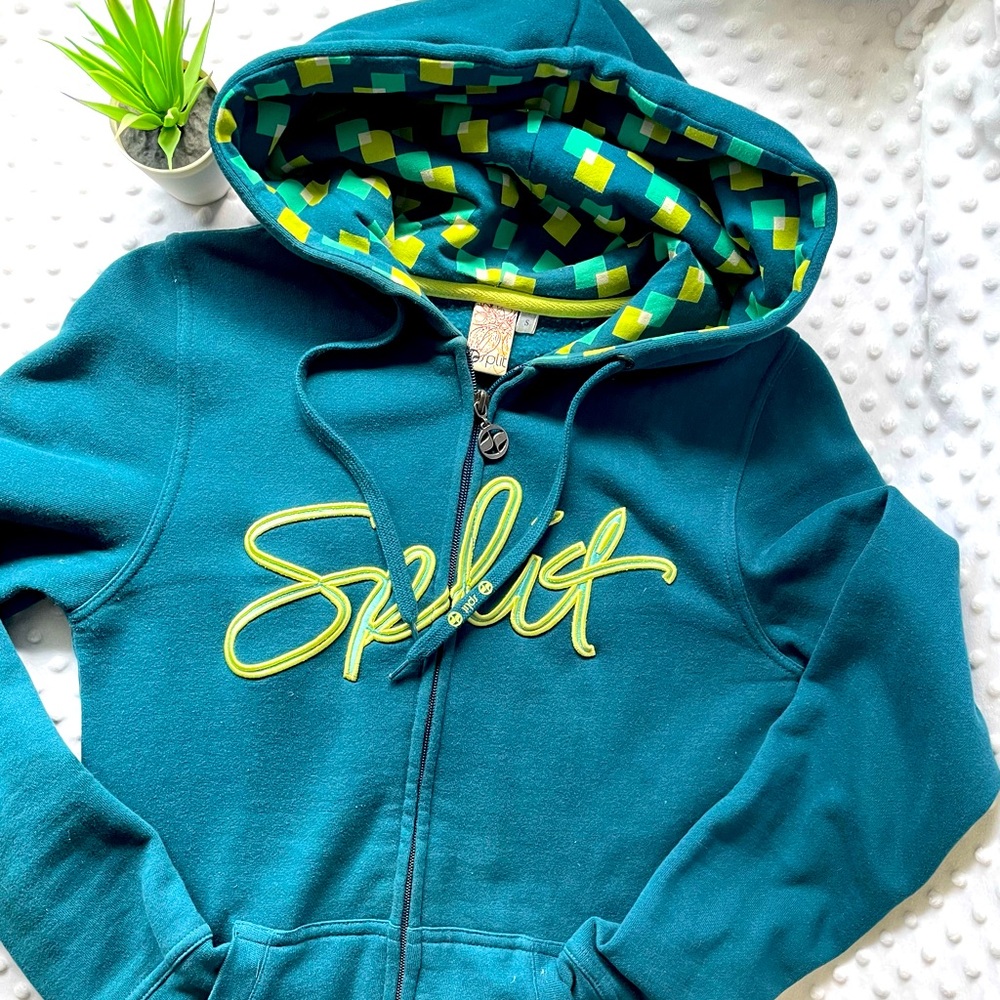 Split Zip-Up Hoodie